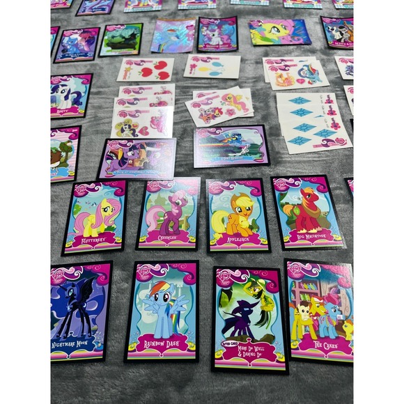 My Little Pony Cards Trading Cards CGG CCG Holo Stickers Set Lot Of 105 - Picture 8 of 13